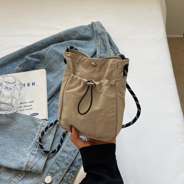 ミニショルダーバッグ サコッシュ ドロストバッグ | COCOMOMO | 詳細画像8 