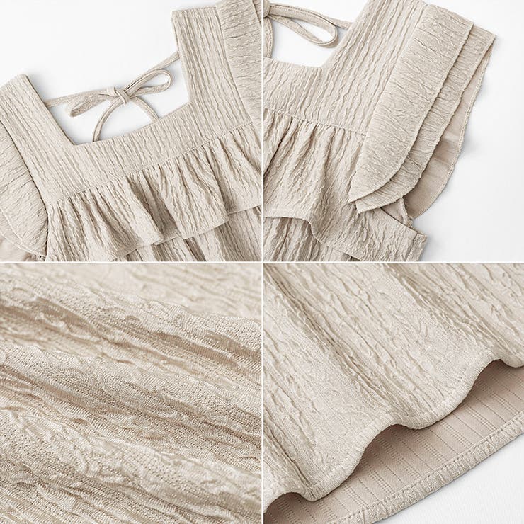 フリルショルダーティアードセットアップ パンツセットアップ セットアップ夏 | COCOMOMO | 詳細画像18 