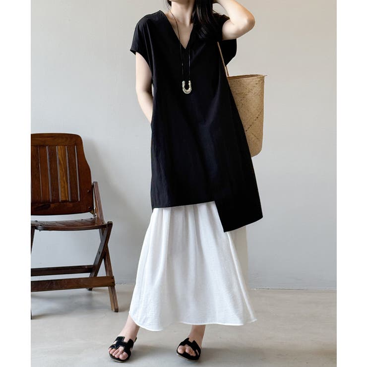 レイヤードワンピース セットアップ 夏ワンピース | COCOMOMO | 詳細画像14 