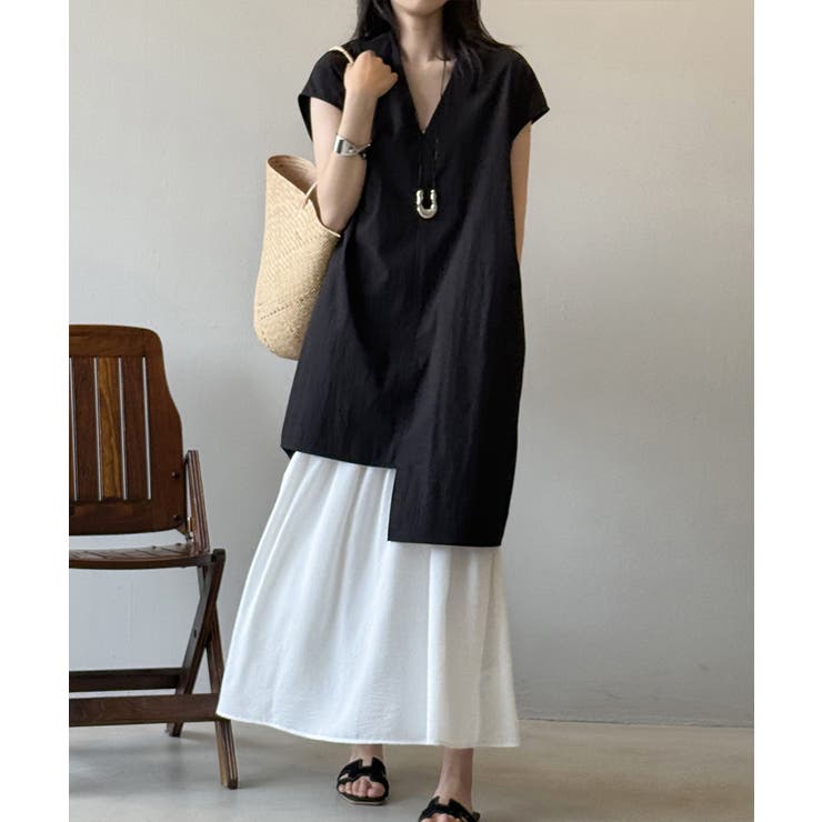 レイヤードワンピース セットアップ 夏ワンピース | COCOMOMO | 詳細画像16 