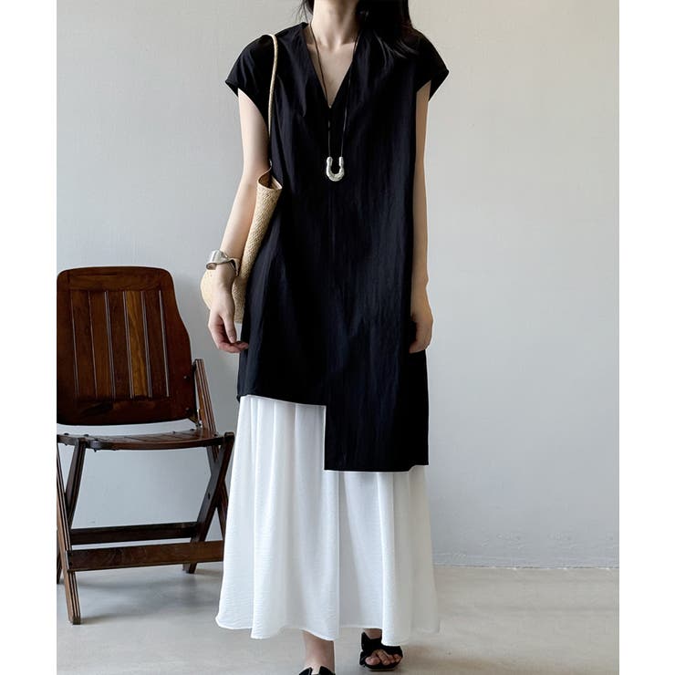 レイヤードワンピース セットアップ 夏ワンピース | COCOMOMO | 詳細画像9 