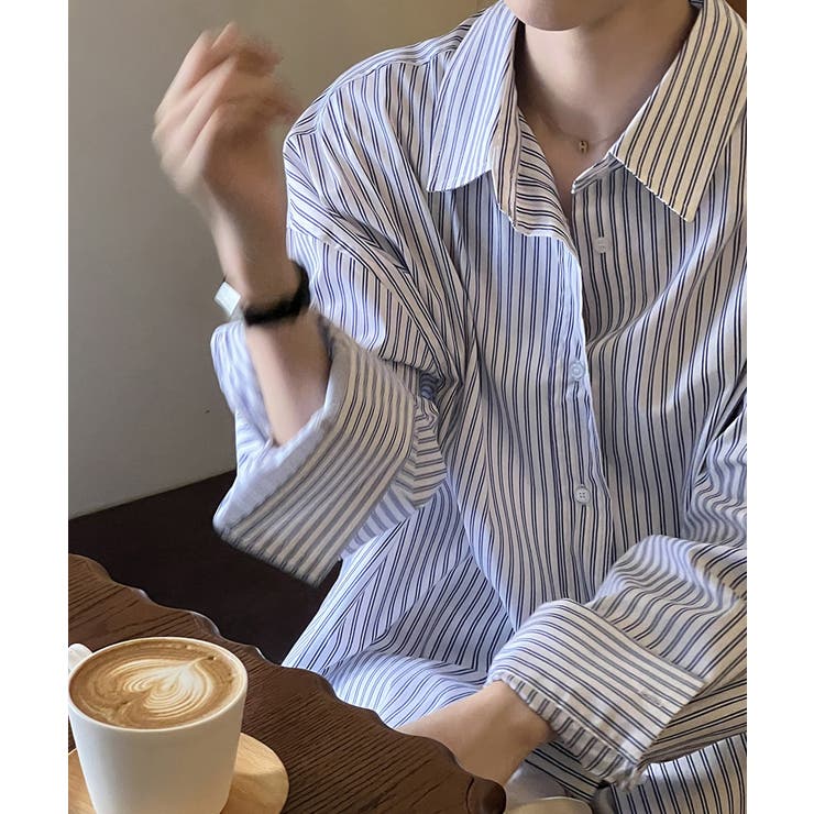 ⭐︎cocoさま専用⭐︎ストライプオーバーサイズシャツ coca シャツ オーバーシルエットストライプシャツ メンズ