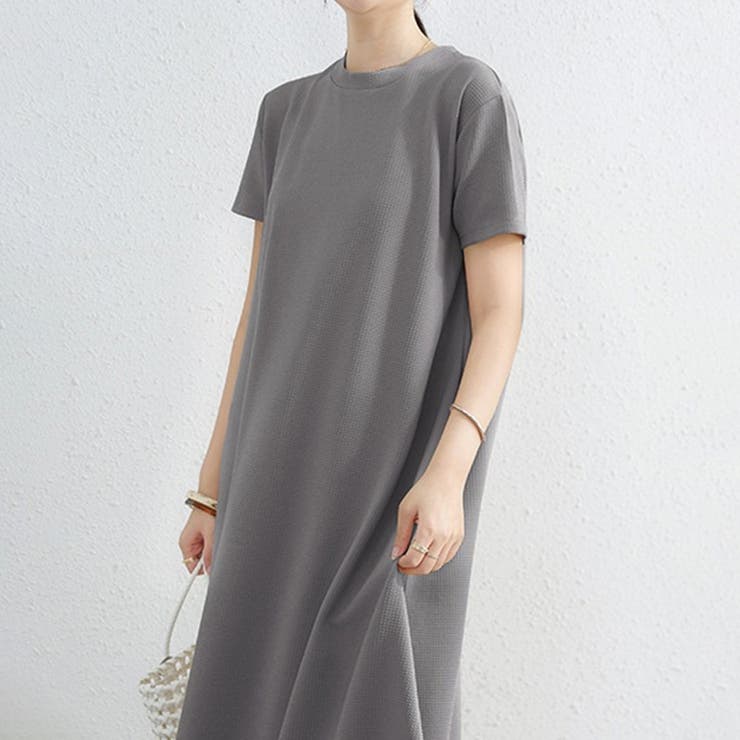 エンボスワンピース フレアワンピース 夏ワンピース | COCOMOMO | 詳細画像15 