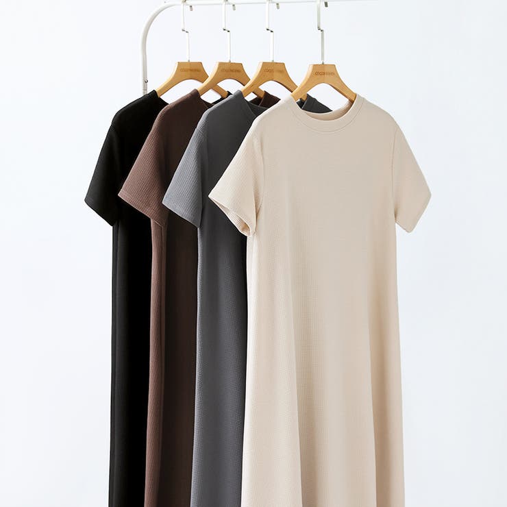 エンボスワンピース フレアワンピース 夏ワンピース | COCOMOMO | 詳細画像23 