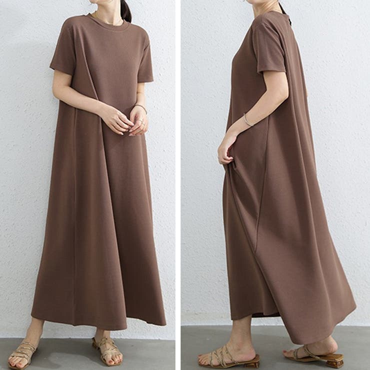 エンボスワンピース フレアワンピース 夏ワンピース | COCOMOMO | 詳細画像6 