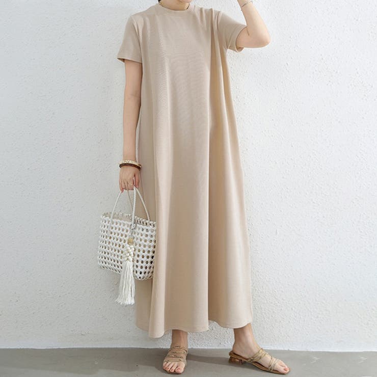 エンボスワンピース フレアワンピース 夏ワンピース | COCOMOMO | 詳細画像8 