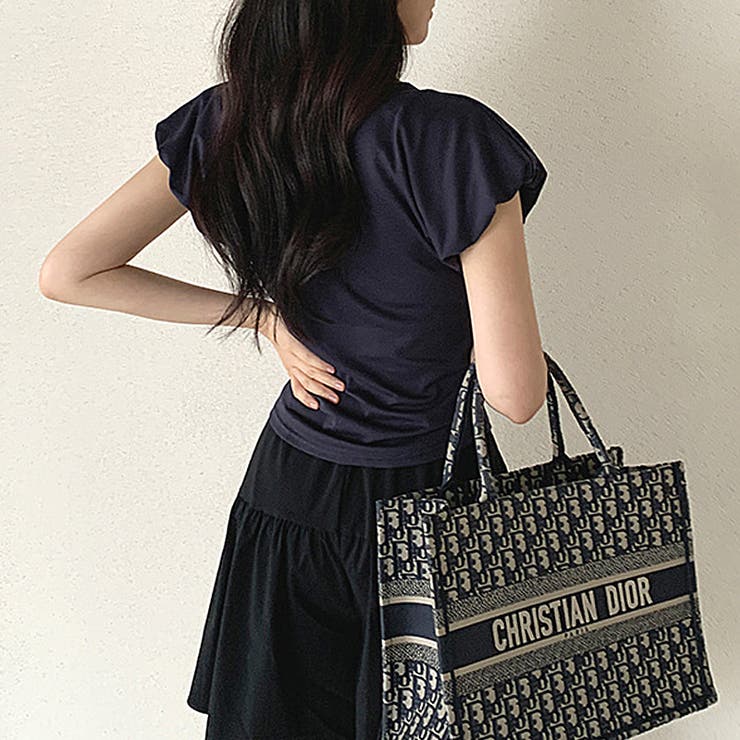 サイドギャザートップス パフスリーブ Tシャツ | COCOMOMO | 詳細画像10 