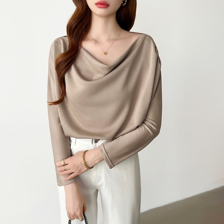 3wayで着回し自在 オフショルダー ドレープトップス | COCOMOMO | 詳細画像10 