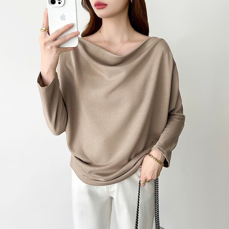 3wayで着回し自在 オフショルダー ドレープトップス | COCOMOMO | 詳細画像11 