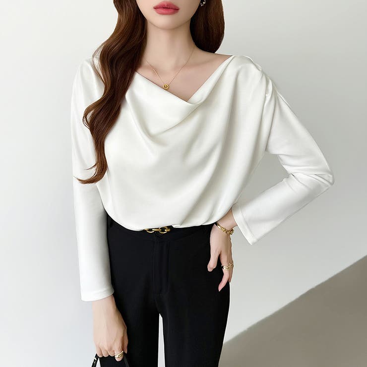 3wayで着回し自在 オフショルダー ドレープトップス | COCOMOMO | 詳細画像15 