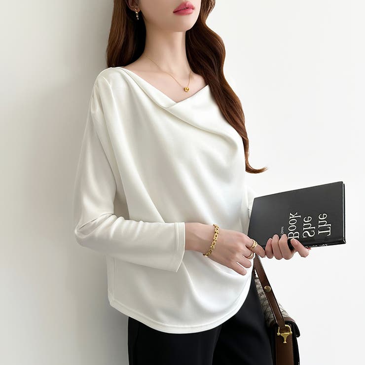 3wayで着回し自在 オフショルダー ドレープトップス | COCOMOMO | 詳細画像17 