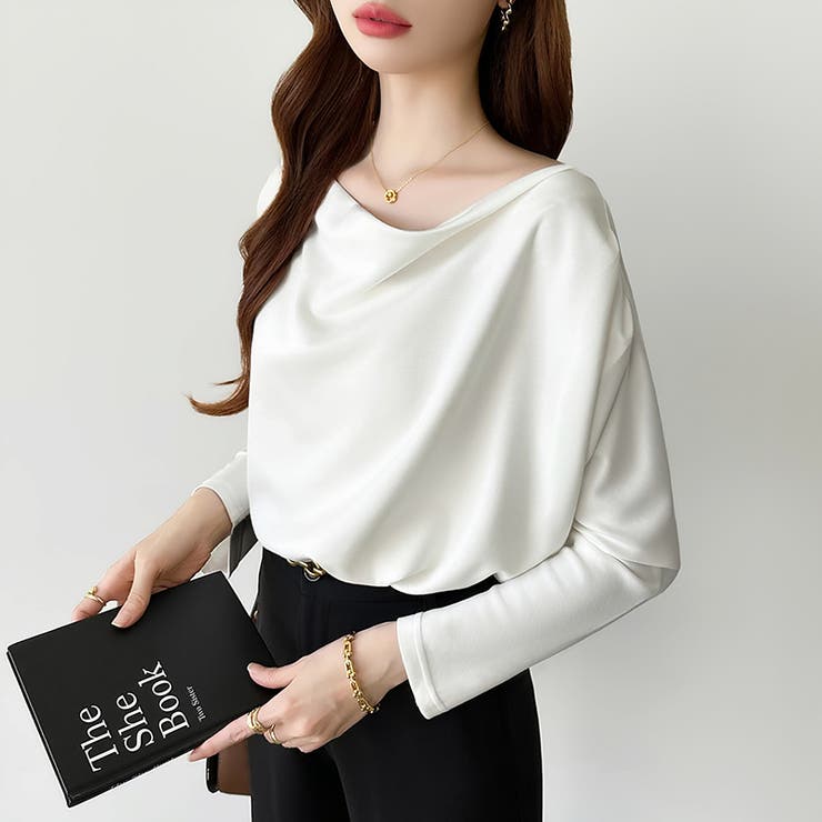 3wayで着回し自在 オフショルダー ドレープトップス | COCOMOMO | 詳細画像20 