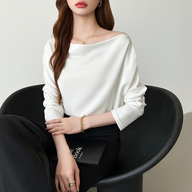 3wayで着回し自在 オフショルダー ドレープトップス | COCOMOMO | 詳細画像21 