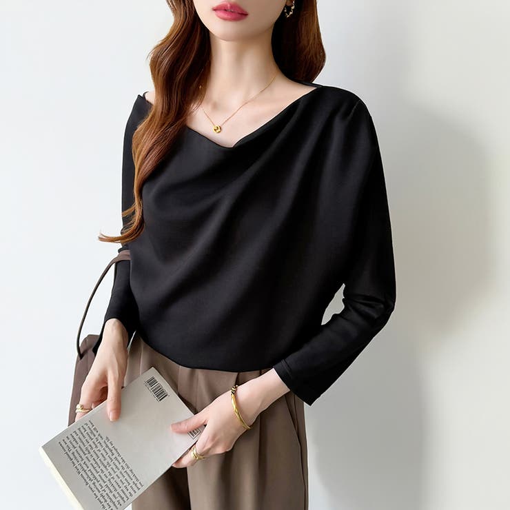 3wayで着回し自在 オフショルダー ドレープトップス | COCOMOMO | 詳細画像22 