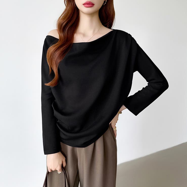 3wayで着回し自在 オフショルダー ドレープトップス | COCOMOMO | 詳細画像23 