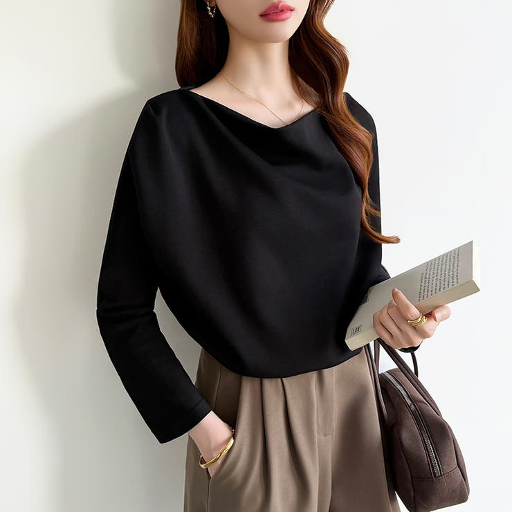 3wayで着回し自在 オフショルダー ドレープトップス | COCOMOMO | 詳細画像25 