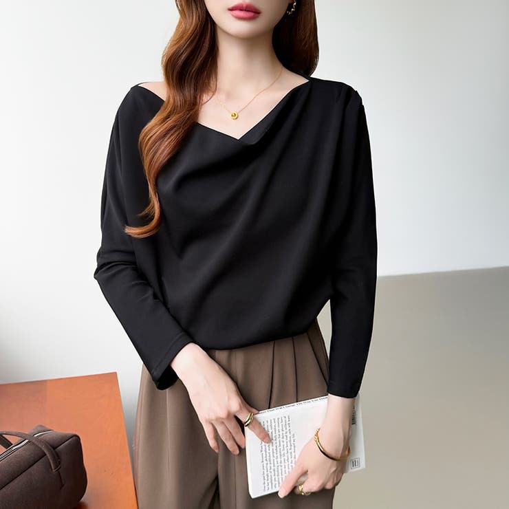 3wayで着回し自在 オフショルダー ドレープトップス | COCOMOMO | 詳細画像27 