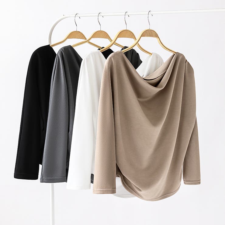 3wayで着回し自在 オフショルダー ドレープトップス | COCOMOMO | 詳細画像45 