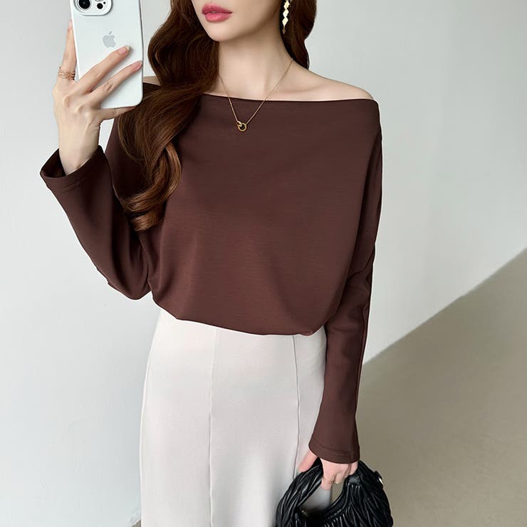 3wayで着回し自在 オフショルダー ドレープトップス | COCOMOMO | 詳細画像30 