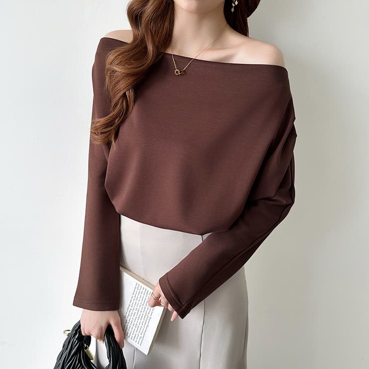 3wayで着回し自在 オフショルダー ドレープトップス | COCOMOMO | 詳細画像31 