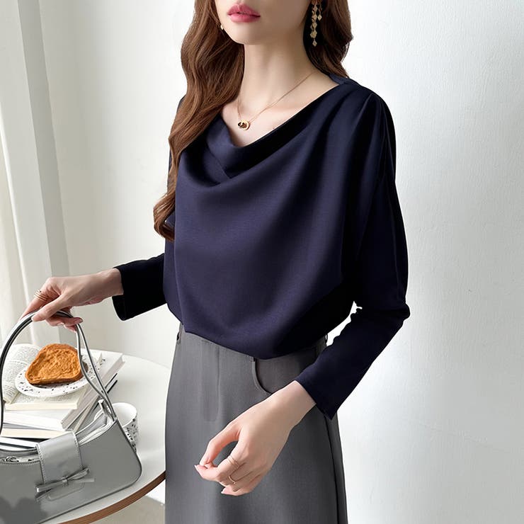 3wayで着回し自在 オフショルダー ドレープトップス | COCOMOMO | 詳細画像43 