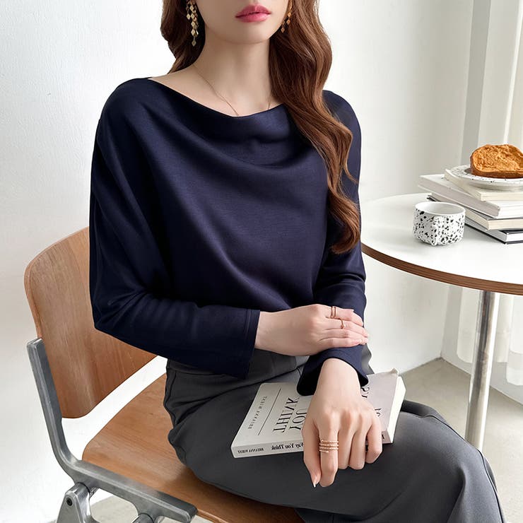 3wayで着回し自在 オフショルダー ドレープトップス | COCOMOMO | 詳細画像44 