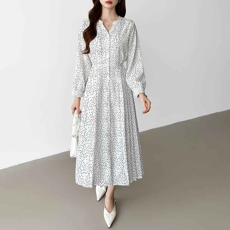 【花柄 ドット柄】 きれいめワンピース | COCOMOMO | 詳細画像11 