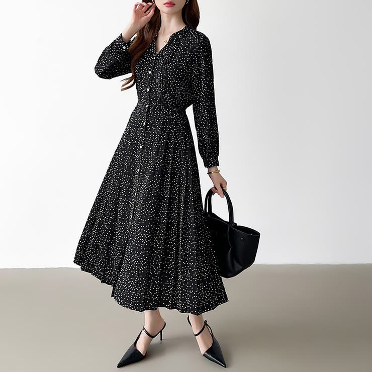 【花柄 ドット柄】 きれいめワンピース | COCOMOMO | 詳細画像22 