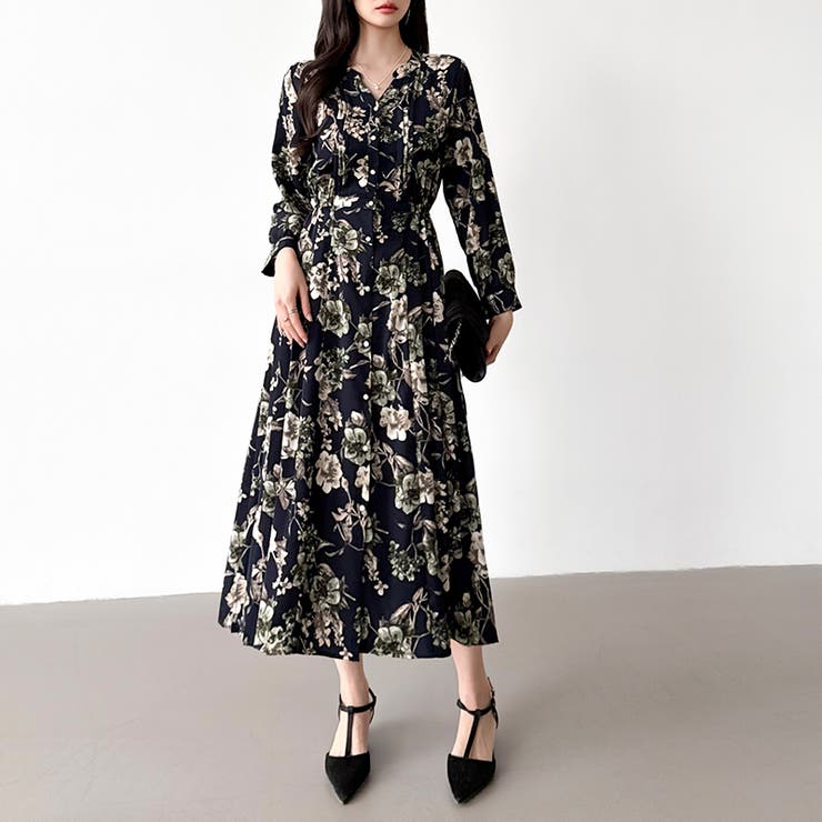 【花柄 ドット柄】 きれいめワンピース | COCOMOMO | 詳細画像26 