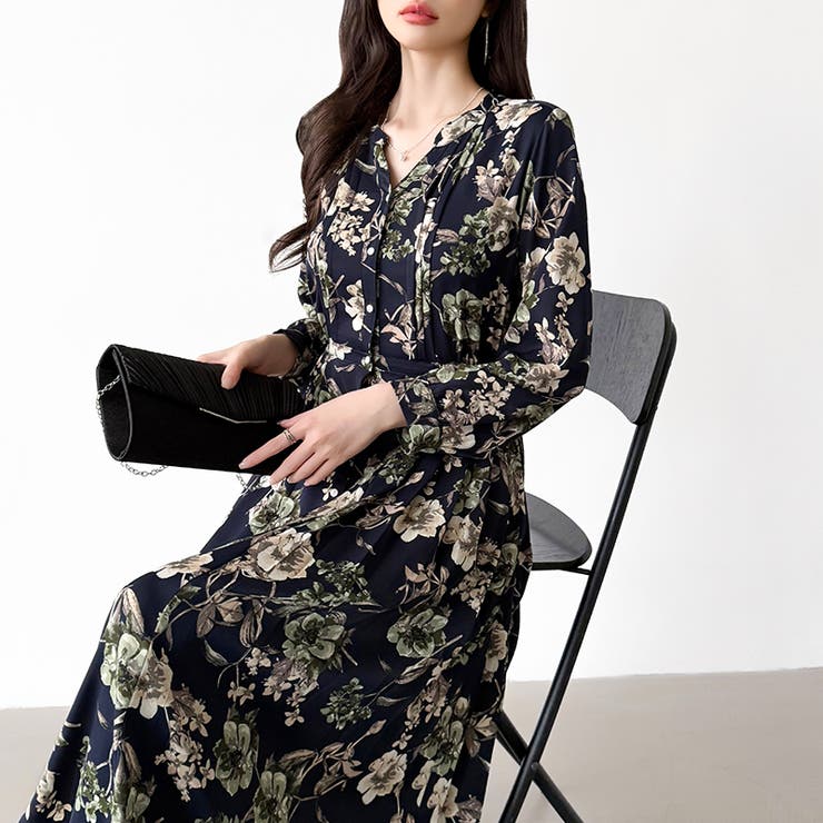 【花柄 ドット柄】 きれいめワンピース | COCOMOMO | 詳細画像28 