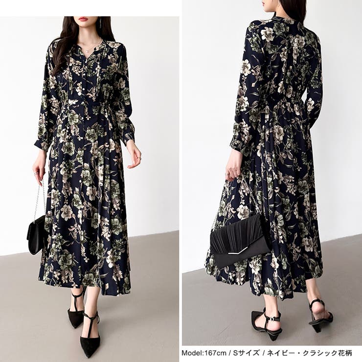 【花柄 ドット柄】 きれいめワンピース | COCOMOMO | 詳細画像30 