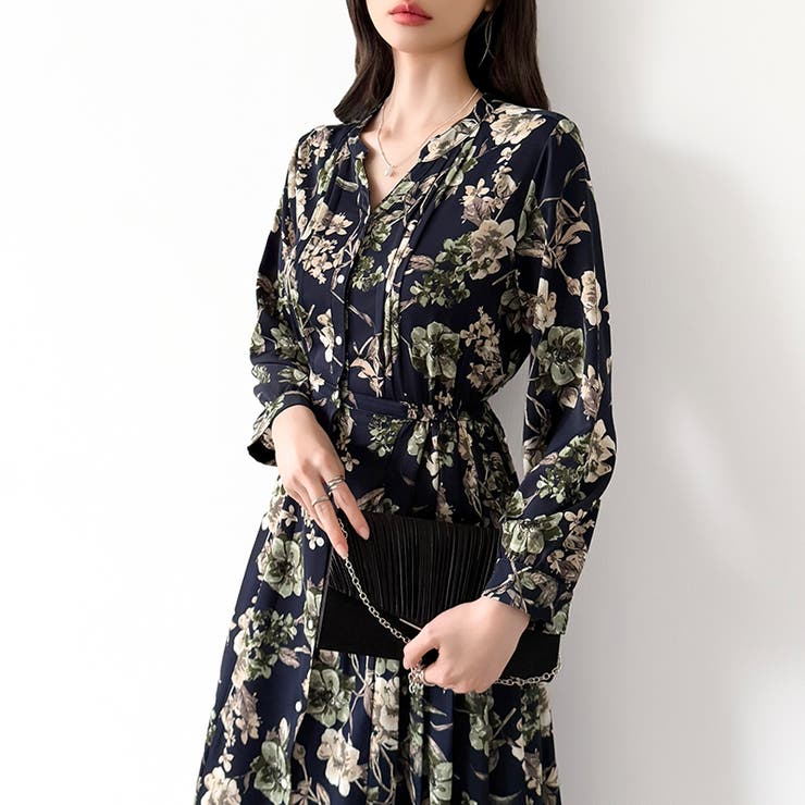 【花柄 ドット柄】 きれいめワンピース | COCOMOMO | 詳細画像31 