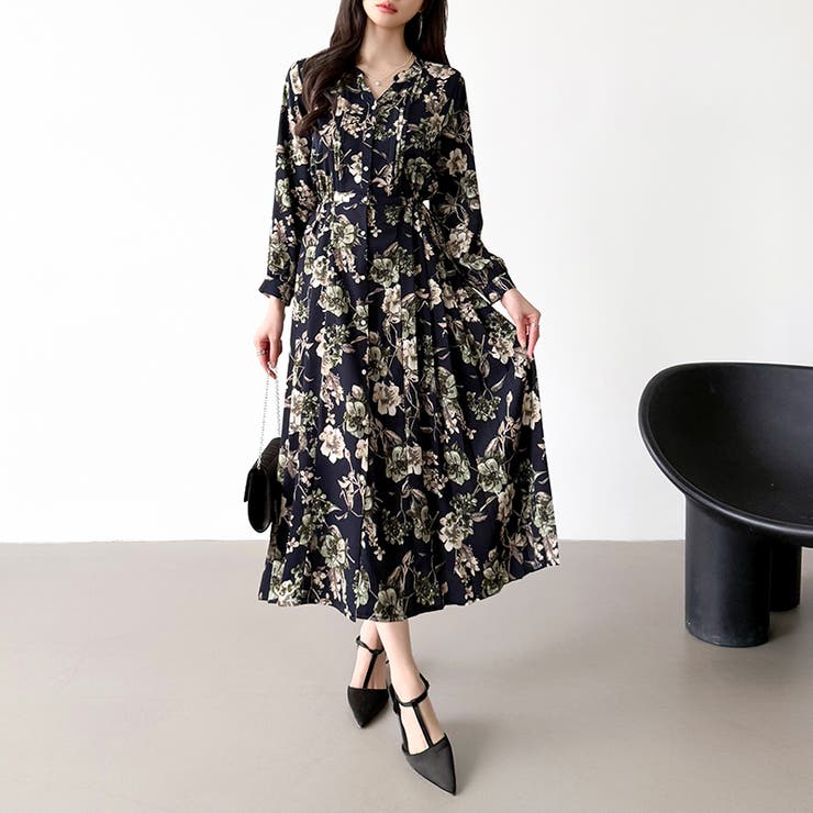 【花柄 ドット柄】 きれいめワンピース | COCOMOMO | 詳細画像32 