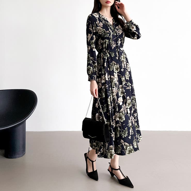 【花柄 ドット柄】 きれいめワンピース | COCOMOMO | 詳細画像33 