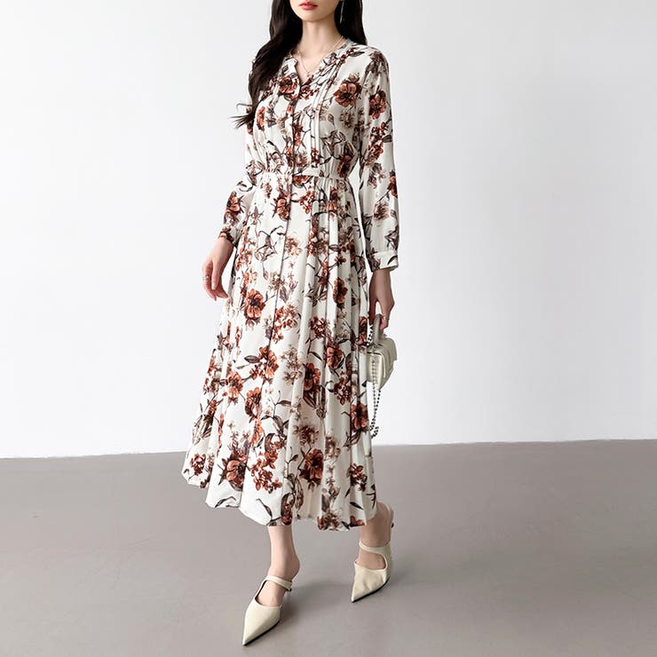 【花柄 ドット柄】 きれいめワンピース | COCOMOMO | 詳細画像35 