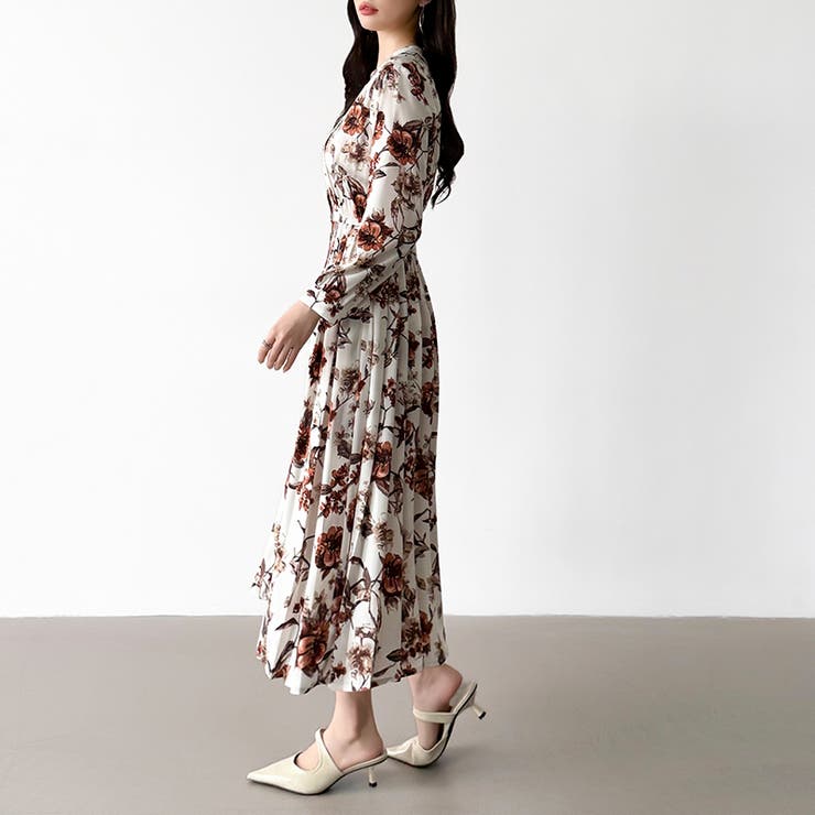 【花柄 ドット柄】 きれいめワンピース | COCOMOMO | 詳細画像37 