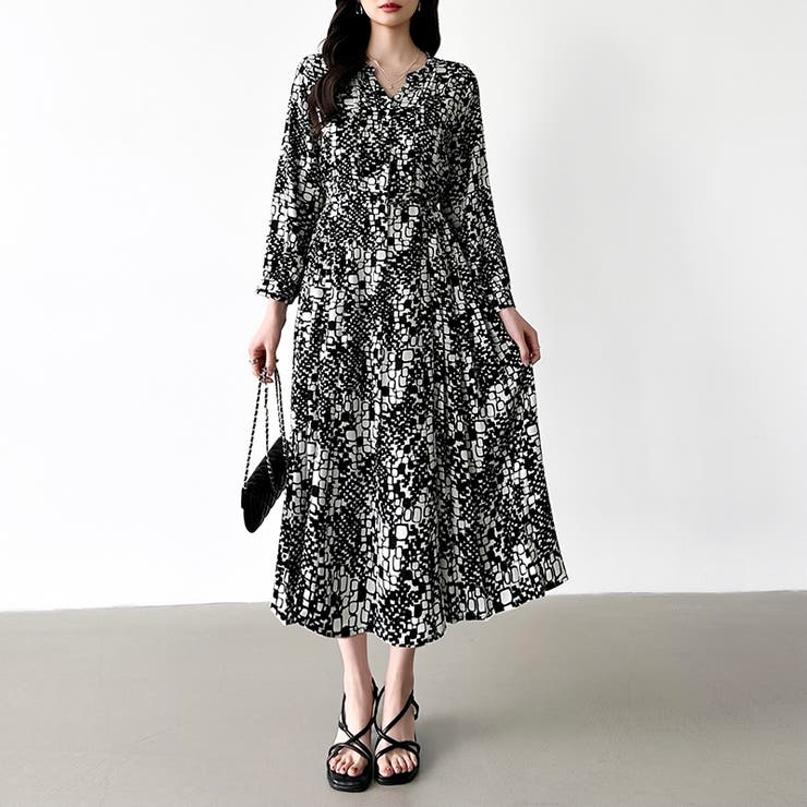 【花柄 ドット柄】 きれいめワンピース | COCOMOMO | 詳細画像52 