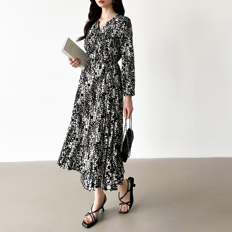 【花柄 ドット柄】 きれいめワンピース | COCOMOMO | 詳細画像55 