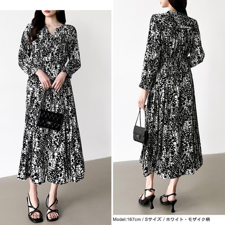 【花柄 ドット柄】 きれいめワンピース | COCOMOMO | 詳細画像57 