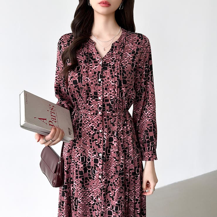 【花柄 ドット柄】 きれいめワンピース | COCOMOMO | 詳細画像64 