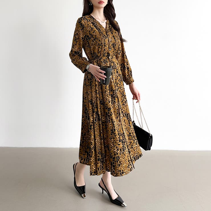 【花柄 ドット柄】 きれいめワンピース | COCOMOMO | 詳細画像72 