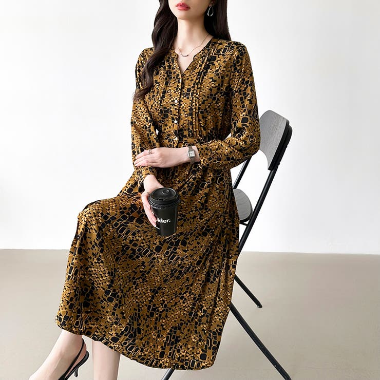 【花柄 ドット柄】 きれいめワンピース | COCOMOMO | 詳細画像74 