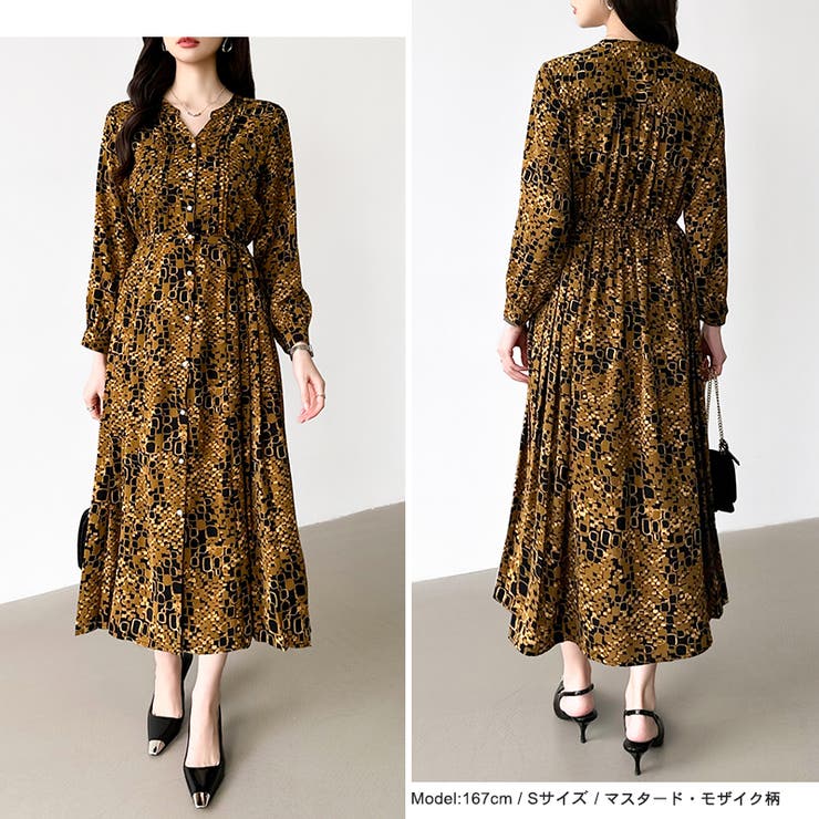 【花柄 ドット柄】 きれいめワンピース | COCOMOMO | 詳細画像75 