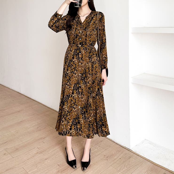 【花柄 ドット柄】 きれいめワンピース | COCOMOMO | 詳細画像77 