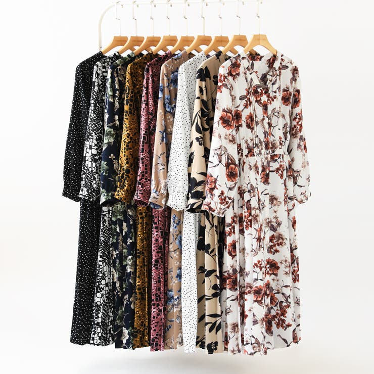 【花柄 ドット柄】 きれいめワンピース | COCOMOMO | 詳細画像79 