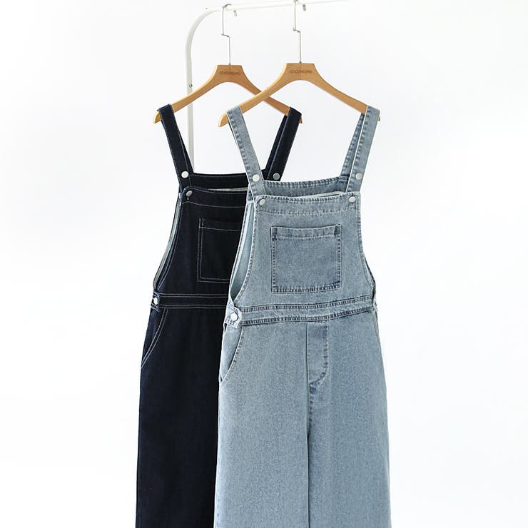 デニムサロペットパンツ サロペット オーバーオール | COCOMOMO | 詳細画像22 