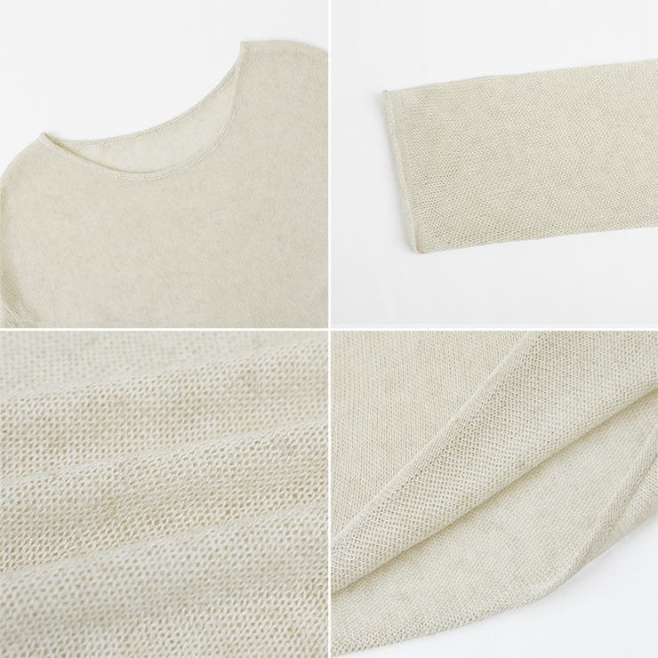 ゆるっと大人カジュアル シアーニット ラウンドネック | COCOMOMO | 詳細画像36 