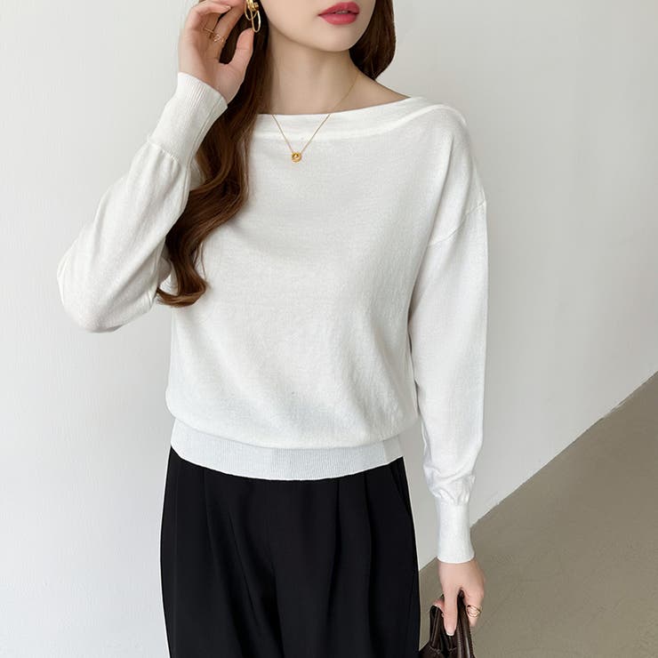 オフショルダー ニット ワンショルダーニット | COCOMOMO | 詳細画像11 