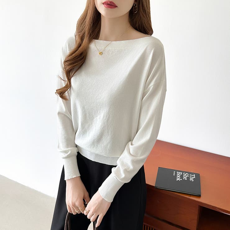 オフショルダー ニット ワンショルダーニット | COCOMOMO | 詳細画像17 