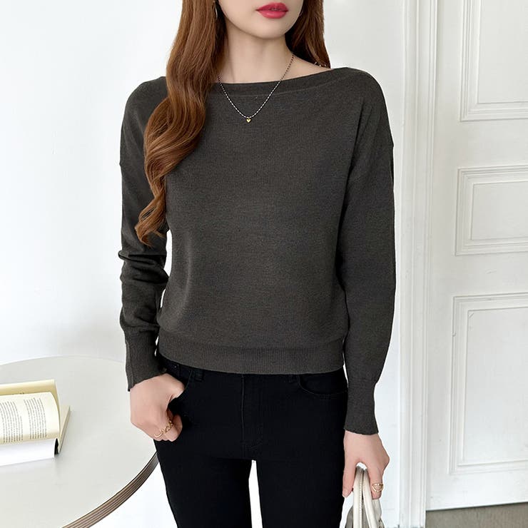 オフショルダー ニット ワンショルダーニット | COCOMOMO | 詳細画像23 